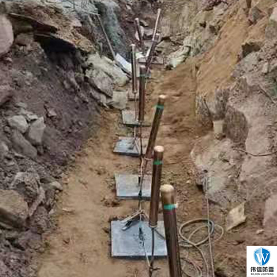 榆林某礦場10歐姆防雷接地施工